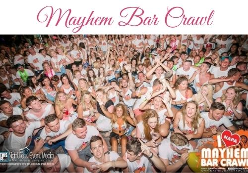 awesome parties in Ayia Napa the Mayhem bar crawl 